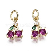 Подвески из латуни ZIRC-S067-006-NR