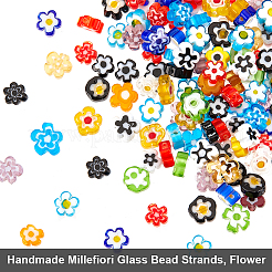 Ручной работы стеклянная бусина тысячецветник нитей&nbsp;LAMP-OC0001-64