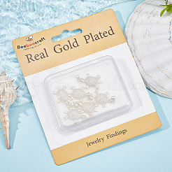 6шт латунные подвески с микропаве и кубическим цирконием KK-BBC0010-28