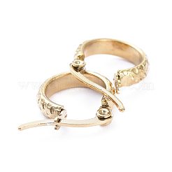 201 серьги-кольца из нержавеющей стали X-EJEW-I245-08G