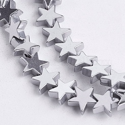 Немагнитные синтетический гематит бисер пряди G-Q887-8x8mm-7