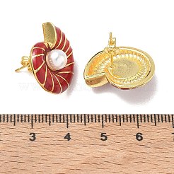Pendientes de latón esmaltado para mujer&nbsp;KK-CBA760A-10G