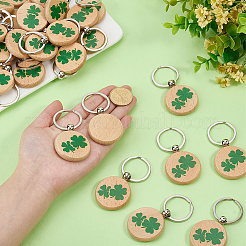 36 porte-clés pendentif en bois&nbsp;KEYC-PH0002-33