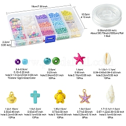 Наборы для изготовления браслетов из стеклянных семян&nbsp;DIY-FS0007-11A