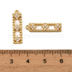 Pendentifs en laiton zircon cubique transparent&nbsp;CU-CBAF17A-05G