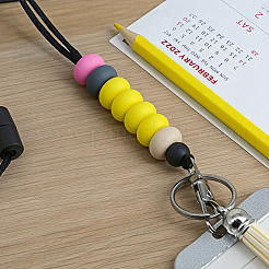 1 шт. силиконовые плоские круглые шнурки для визитных карточек&nbsp;AJEW-CP0009-85
