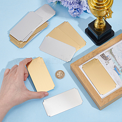 20 шт. 2-х цветные самоклеящиеся визитные карточки из нержавеющей стали 201 AJEW-UN0002-30B