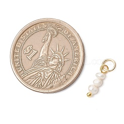 Подвески-рондели из натурального пресноводного жемчуга&nbsp;PALLOY-JF04994-02