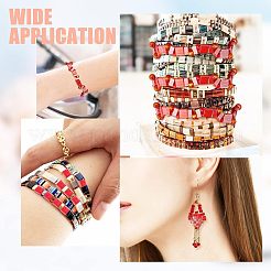 452шт 2 стиля непрозрачные стеклянные бусины с 2 отверстиями SEED-NB0001-76