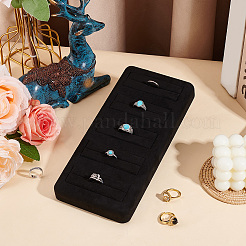 Подставки для колец из микрофибры на 5 слот&nbsp;RDIS-WH0015-02A