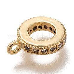 Латунные микропаве прозрачные кубические циркониевые подвески&nbsp;ZIRC-B002-43G