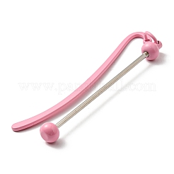 Закладки из железа и сплавов с подвеской из бисера AJEW-G055-02B