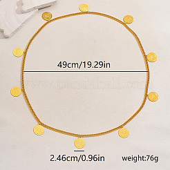 Роскошные длинные ожерелья с кисточками из латунных монет в ближневосточном стиле для женских вечеринок MV3335