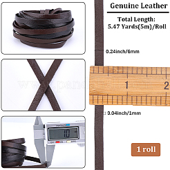 5 м коровьей кожаный шнур&nbsp;WL-GF0001-30B