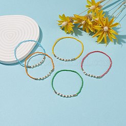 Эластичный браслет из натурального жемчуга&nbsp;BJEW-JB08977