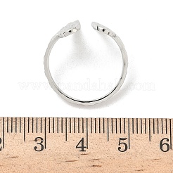 Кольца-манжеты с открытыми крыльями из нержавеющей стали 304 для женщин&nbsp;LS-RJEW-A086-05P