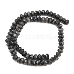 Натуральные нити бус из ларвикита&nbsp;G-C259-A45-5x8mm