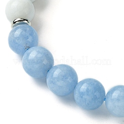 Браслеты из бисера из натурального драгоценного камня BJEW-JB09855