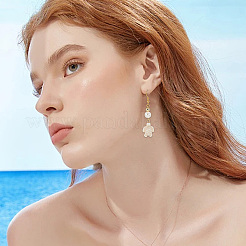 DIYジュエリー作りパーツキット  宝石ビーズ40個を含む  シェルリンク10個  アクリルビーズ100個とCCBプラスチックビーズ[1]個  真鍮スペーサービーズ250個とアクリルビーズ200個  ミックスカラー  17x14x6mm  穴：1mm&nbsp;DIY-SC0032-59