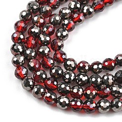 Гальванизируйте прозрачные стеклянные бусины&nbsp;EGLA-B013-02A-PL09