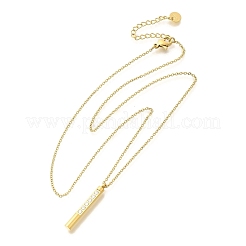 Ионное покрытие(ip) 304 нержавеющая сталь кулон ожерелье NJEW-K255-16G