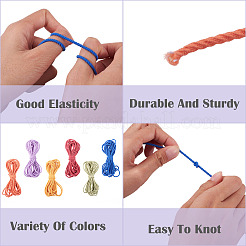 Cordones elásticos de poliéster de 30 m y 6 colores&nbsp;EC-TA0001-07B