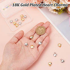 16 шт. 2-х цветные подвески из латуни с покрытием на стойке&nbsp;KK-GO0001-98