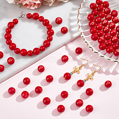 2 нити натуральных окрашенных бусин из драгоценного камня машан нефрит G-NB0005-31B