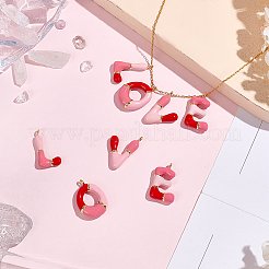 8 шт. 4 стиля латунных эмалевых подвесок&nbsp;KK-BBC0019-23