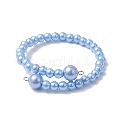 Стеклянные жемчужины круглые бусины браслеты для женщин&nbsp;BJEW-JB11724