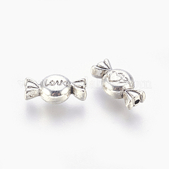 Сплавочные овальные бусины тибетского стиля &nbsp;LS-TIBEB-R035-AS-LF