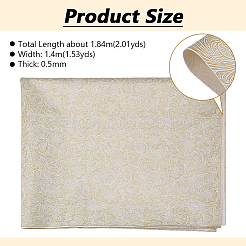 Geprägtes Blumenmuster PVC-Ledergewebe&nbsp;DIY-WH0661-08A