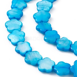 Натуральные пресноводные окрашенные бусы из ракушек&nbsp;SHEL-K001-001F