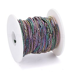 Cadenas de bordillo de acero inoxidable 304 con corte de diamante y revestimiento iónico (IP)&nbsp;CHS-F013-02MC