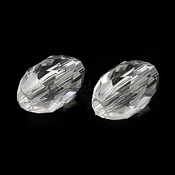 Прозрачного акрилового Европейский бисером TACR-G048-05