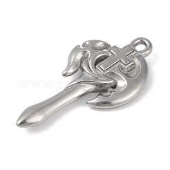 Pendentifs en acier inoxydable 304 anti-ternissement&nbsp;STAS-Q328-01P-01