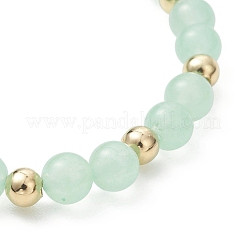 Браслеты из натурального и окрашенного малайзийского нефрита и бусин из нержавеющей стали 304 для женщин&nbsp;BJEW-JB13211