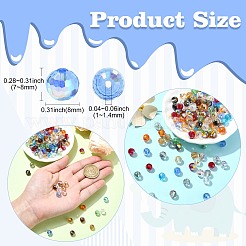 200шт 13 цвета прозрачные гальванические стеклянные бусины нити&nbsp;EGLA-CJ0001-25