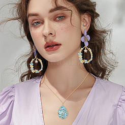 26 шт. 13 стиля подвески и звенья из латуни и сплава с открытой задней частью FIND-OC0003-52