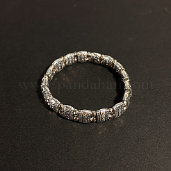 Bracelets extensibles unisexes en alliage sculpté et perles&nbsp;BI5144