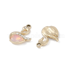 Сплав с УФ-покрытием и разноцветные стеклянные подвески со стразами&nbsp;FIND-M018-33G