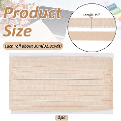 Лента из полиэстера длиной 30 м&nbsp;SRIB-WH0001-04C