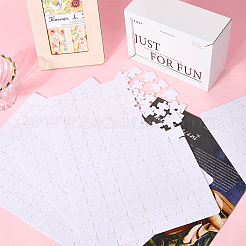 6 шт. бумажный термопереводной пустой пазл для взрослых детей&nbsp;DIY-SP0004-28C