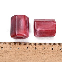 Perles opaques en acrylique imitant les pierres précieuses&nbsp;AC-CBAE907-02