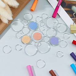 200шт 8 стиля прозрачных стеклянных кабошонов&nbsp;GLAA-FH0001-88