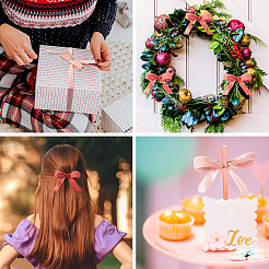 20 ярд блестящих саржевых лент из полиэстера с эффектом металлик OCOR-TA0001-74C