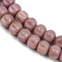 Природные родонит бисер нитей G-Z080-B19-8x6mm