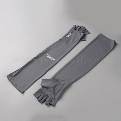 Перчатки для велоспорта на открытом воздухе из полиэстера с двумя половинными пальцами&nbsp;AJEW-WH20020-192C