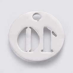Pendentifs en acier inoxydable 304 anti-ternissement&nbsp;STAS-F233-10-P