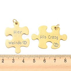 Большие подвески из нержавеющей стали 304 с вакуумным покрытием PVD&nbsp;STAS-B048-02G